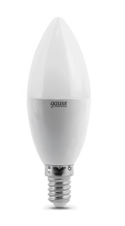 Лампа светодиодная LED 8вт 230в,Е14,белый, свеча Gauss Elementary